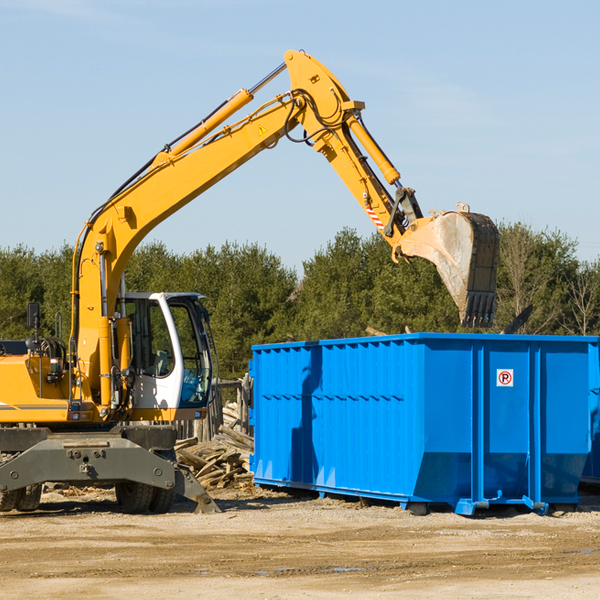 what happens if the residential dumpster is damaged or stolen during rental in Farragut